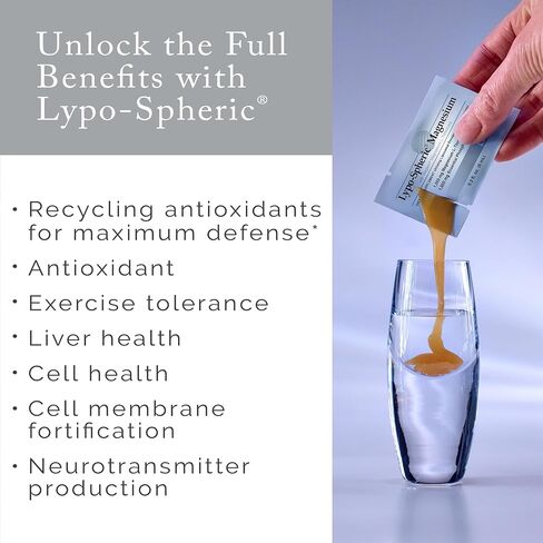 Lipo-Spheric Lypo Spheric Lreonate L Threonate 30 حزمة 1000 Mg مغنيسيوم لكل حزمة مغلفة لتحسين الامتصاص مهنيا و 100% غير Gmo 30 ca in Kuwait
