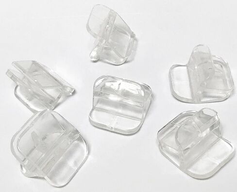 6 Pack - Rimless Glass Canopy Clips in Saudi Arabia