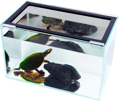 Easy Install DIY Fish Tank Lid, Adjustable Mesh Aquarium Lid, Anti-Jump Cover for Rimless Tanks Only (2/5/10/20 Gallon), Custom Fit Up to 36"x18" in Saudi Arabia