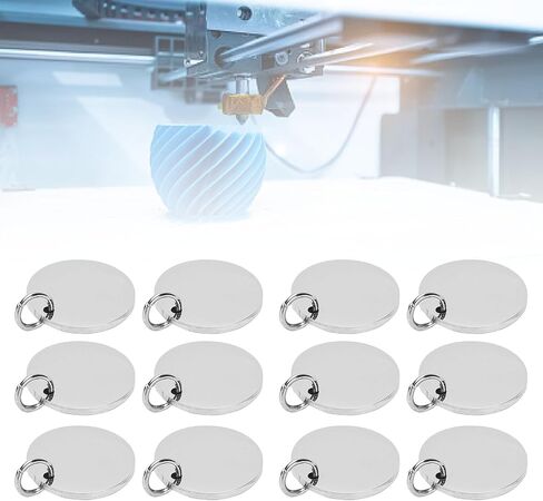 DUIMIMI 20PCS 20mm Round Tag Pendants for Bambu Lab H2D Stainless Engraving in Saudi Arabia