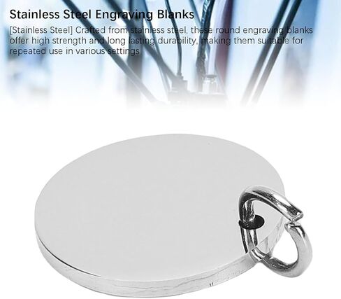 DUIMIMI 20PCS 20mm Round Tag Pendants for Bambu Lab H2D Stainless Engraving in Saudi Arabia