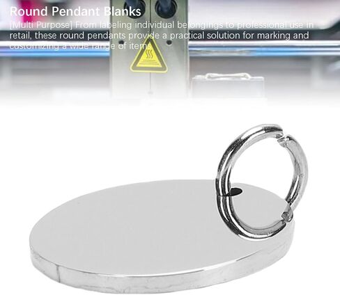 DUIMIMI 20PCS 20mm Round Tag Pendants for Bambu Lab H2D Stainless Engraving in Saudi Arabia