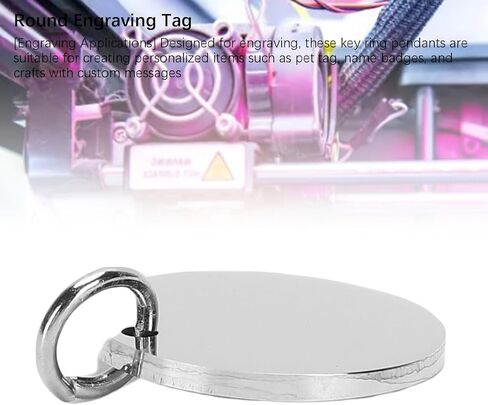 DUIMIMI 20PCS 20mm Round Tag Pendants for Bambu Lab H2D Stainless Engraving in Saudi Arabia