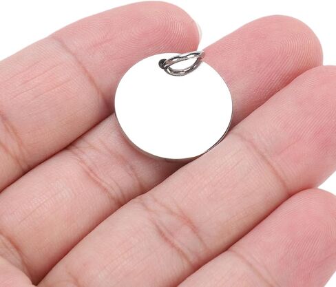 DUIMIMI 20PCS 20mm Round Tag Pendants for Bambu Lab H2D Stainless Engraving in Saudi Arabia