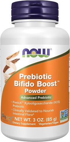 NOW Supplements, Prebiotic Bifido Boost with PreticX™ Xylooligosaccharide (XOS) Prebiotic, Powder, 3-Ounce in Saudi Arabia