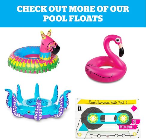 BigMouth Inc. Giant Frosted Donut Pool Float, 4' Wide, Inflatable Floatie Tube, Blow Up Swim Ring, Outdoor Summer Pool Party Water Toy in Saudi Arabia