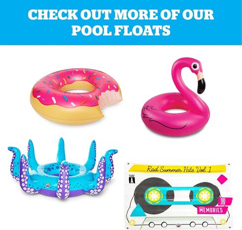 BigMouth Inc. Giant Duck Pool Float, Over 4' Wide, Inflatable Floatie Tube, Blow Up Swim Ring, Outdoor Summer Pool Party Water Toy in Saudi Arabia