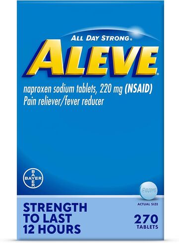 Aleve Pain Relief Naproxen Sodium Tablets, 270 Count in Saudi Arabia