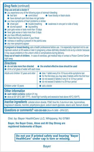 Aleve Pain Relief Naproxen Sodium Tablets, 270 Count in Saudi Arabia