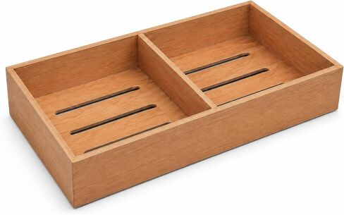 Prestige Import Group - Universal Spanish Cedar Tray with 1 Adjustable Divider for Storage or Cigars - Size: 12.5" x 7.5" x 2.25" in Kuwait