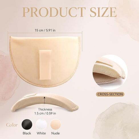 3 Pairs Shoulder Pads for Womens Clothing,Fix Sloping High-Low Shoulders in Saudi Arabia