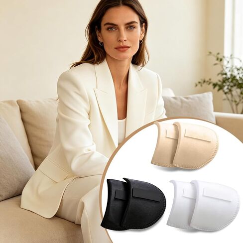 3 Pairs Shoulder Pads for Womens Clothing,Fix Sloping High-Low Shoulders in Saudi Arabia