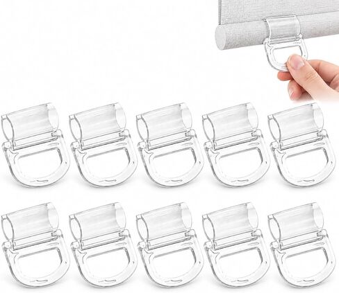 DOITOOL 10pcs Roller Roller Blind Handle Plastic Curtain Window Blinds Cordless Window Shades for Home Roller Shutter Handle Paper Blinds Window Shades Pull Window Shade Clips Hook up Abs in Kuwait
