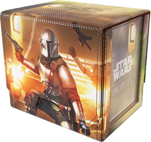 Gamegenic Star Wars Unlimited Deck Pod The Mandalorian & Grogu – Premium Deck Box with Slide Card Case, Token Drawer & Magnetic Closure for TCG Cards in Kuwait