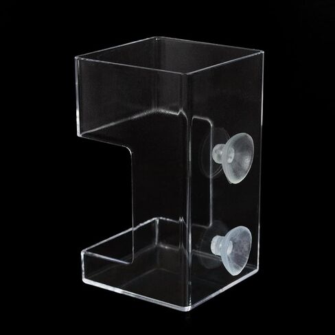 2 PCS Square Fish Feeder with Suction Cup Fish Tank Feed Tray Feeding Tube Supplies Breeder Box for Aquarium in Saudi Arabia