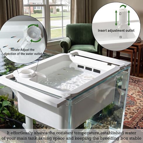 Aquarium Fry Breeder Tray,Air-Driven Water Flow Fish Breeder Box in Saudi Arabia