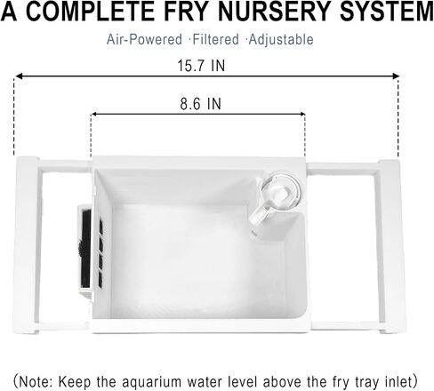 Aquarium Fry Breeder Tray,Air-Driven Water Flow Fish Breeder Box in Saudi Arabia