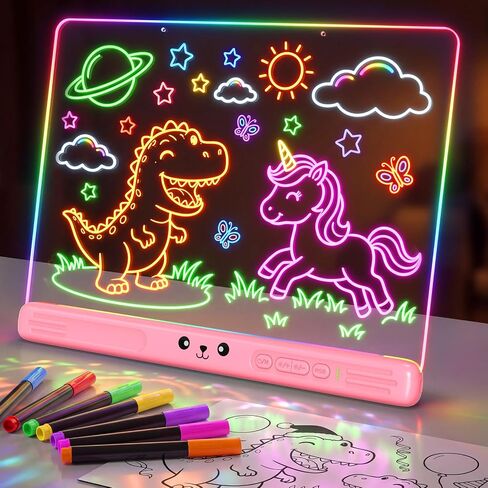 Erase LED Drawing Board: 0 Residue Easy to Clean Drawing Pad in Kuwait