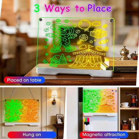 Rechargeable LED Drawing Board,10 Colors & 4 Models in Saudi Arabia
