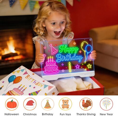 Rechargeable LED Drawing Board,10 Colors & 4 Models in Saudi Arabia