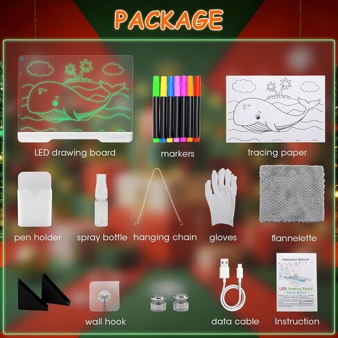 Rechargeable LED Drawing Board,10 Colors & 4 Models in Saudi Arabia