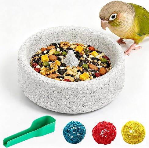 Bird Feeding Dish Small Parrot Food Bowl Birdcage Water Feeder in Kuwait
