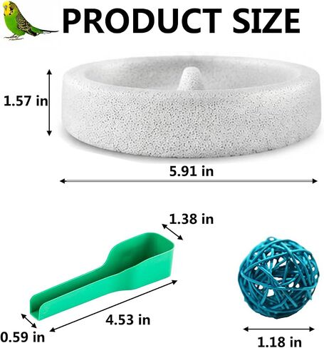 Bird Feeding Dish Small Parrot Food Bowl Birdcage Water Feeder in Kuwait