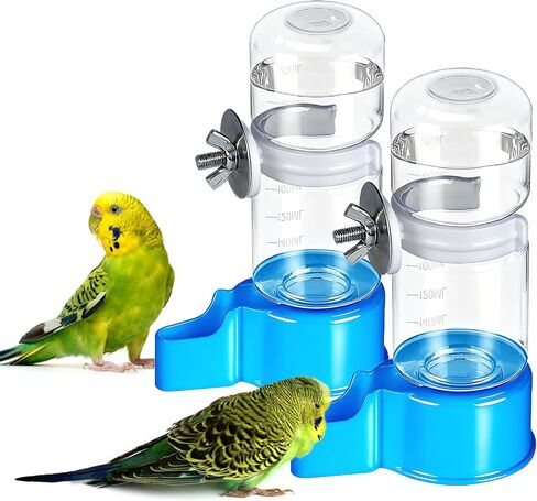 2 Pack Automatic Bird Cage Water Dispenser, 4.73 oz Parakeet Water Feeder in Kuwait