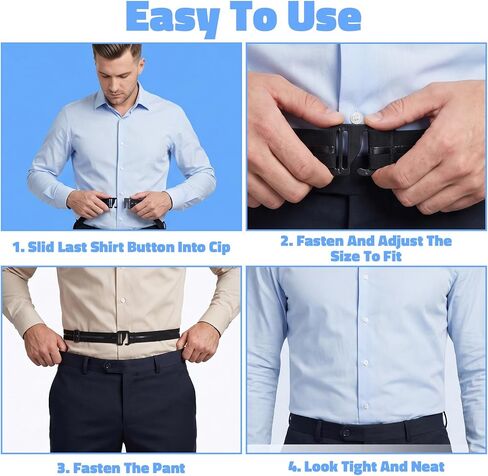 2 Pairs Upgraded Shirt Tucker Shirt Stays For Men & Women in Kuwait
