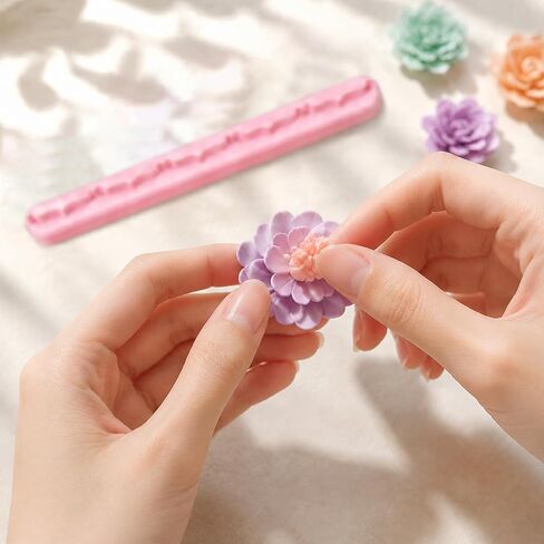 8 Pcs Polymer Clay Petal Cutters, 3D Flower Making Tools with Unique Edge Designs, Clay Cutting Tools for Handmade Flowers, Jewelry Making, DIY Crafts & Polymer Clay Projects in Saudi Arabia