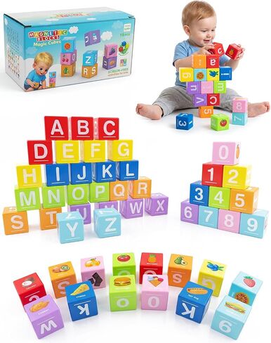 Magnetic Blocks for Toddlers,1.65in Large Montessori Building Cube for Kids in Kuwait