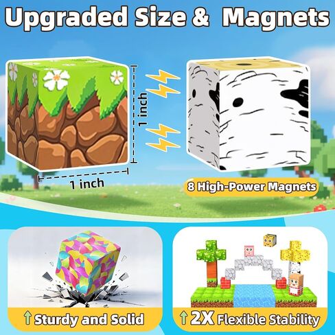 EchoPlan Magnetic Blocks, 200PCS Magnetic Building Blocks for Kids Ages 3+ in Kuwait