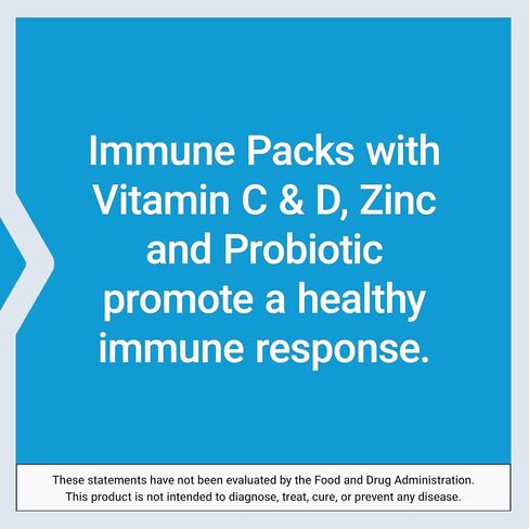 Life Extension - Immune Packs with Vitamin C & D, Zinc and Probiotic (30 Packs) in Kuwait