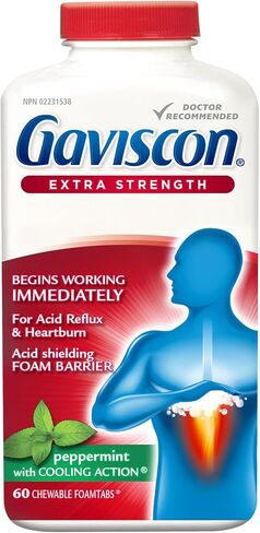 Gaviscon Extra Strength Peppermint 60 Tablets in Saudi Arabia