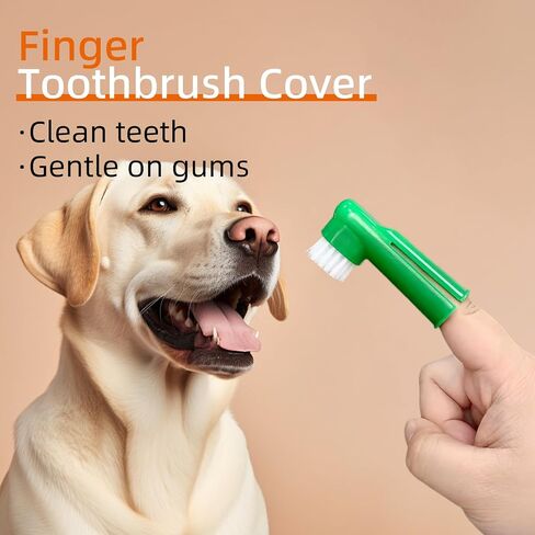20Pcs Dog Finger Toothbrush with Soft Nylon Bristles 2.36in/6cm in Kuwait
