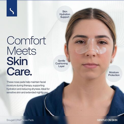 Gel Nose Pads for CPAP Mask by Snugell™ | 5 Pack Set | Compatible with Wide Range of CPAP Masks | Fits Most CPAP Face Masks | Sleep Nose Comfort Pads | in Saudi Arabia