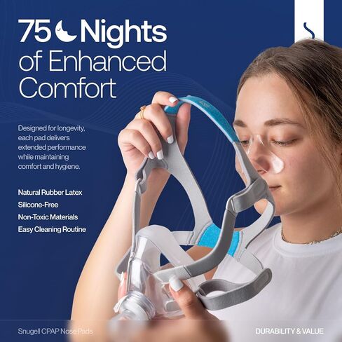 Gel Nose Pads for CPAP Mask by Snugell™ | 5 Pack Set | Compatible with Wide Range of CPAP Masks | Fits Most CPAP Face Masks | Sleep Nose Comfort Pads | in Saudi Arabia