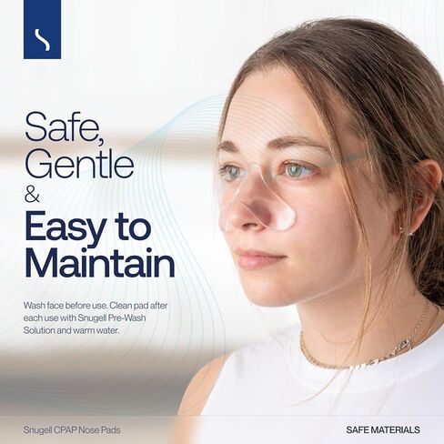 Gel Nose Pads for CPAP Mask by Snugell™ | 5 Pack Set | Compatible with Wide Range of CPAP Masks | Fits Most CPAP Face Masks | Sleep Nose Comfort Pads | in Saudi Arabia