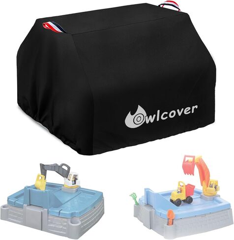 Kids Sandbox Cover for Little Tikes Dirt Diggers Excavator Sandbox Cover,Waterproof, Anti-UV Outdoor Toys Sandbox Covers in Kuwait