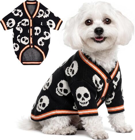 BAOBICUTEDog Sweaters for Small Dogs Cute Dog Clothes for Boy Girl Puppy Cat Dog Outfit Soft Warm Knitted Cardigan Pet Clothes Cold Weather Puppy Clothes for Small Medium Large Dogs Cats in Saudi Arabia