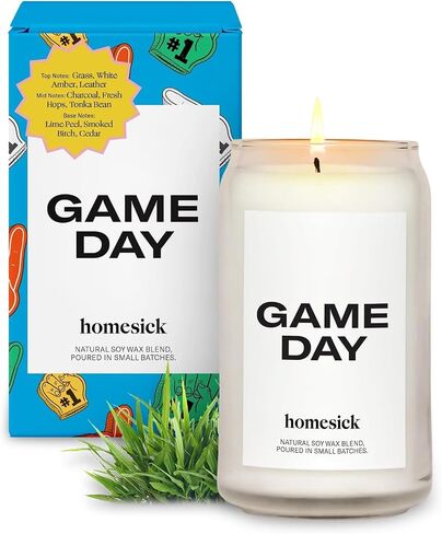 Homesick Premium Scented Candle, 19th Hole - Scents of Sand Dunes, Golden Hops, Amber, 13.75 oz, 60-80 Hour Burn, Gifts, Soy Blend Candle Home Decor, Relaxing Aromatherapy Candle in Kuwait