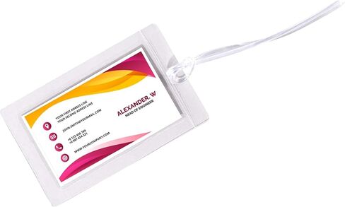 C-Line Super Heavyweight Cleer Adheer Luggage/ID Tag with Straps, 4-9/16 x 2-13/16 Inches, 10 per Pack (65107) in Kuwait