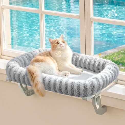 Zakkart Mellow All-Around Cat Hammock for Windowsill, Dual-Mount (Beige, M) in Saudi Arabia