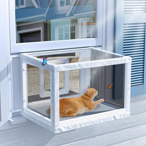 GDLF Cat Window Box, Mosquito Proof Cat Window Catio,Min Height 20" in Kuwait