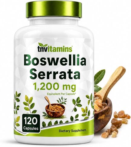 tnvitamins Boswellia Serrata Herbal Extract Capsules | 1200 MG/Capsule (120 Capsules) | Joint Support Supplement* | Ayurvedic Herb: Indian Olibanum/Frankincense in Saudi Arabia