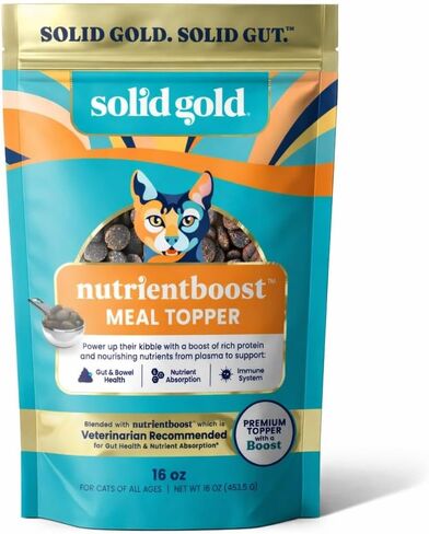 Solid Gold Bone Broth Cat Food Topper, Chicken, Lickable Pouches, 12ct in Saudi Arabia