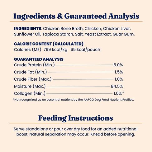 Solid Gold Bone Broth Cat Food Topper, Tuna, Lickable Pouches, 12ct in Kuwait