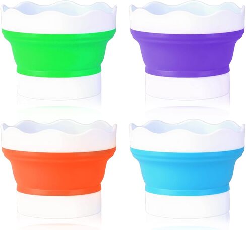 4PCS Collapsible Paint Cup, Paint Water Cup Collapsible Water Cups in Saudi Arabia