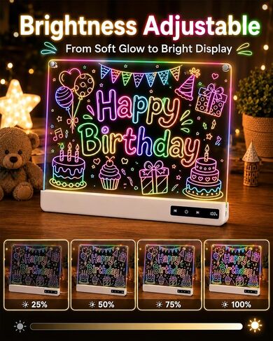 16" LED Drawing Board for Kids, Rechargeable Glow Doodle Board Toys in Kuwait