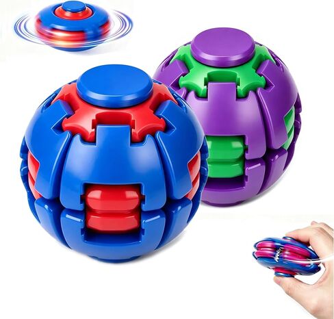 Press to Spin Fidget Ball Spin Stress Spinner Ball Sensory Fidget Toys in Saudi Arabia